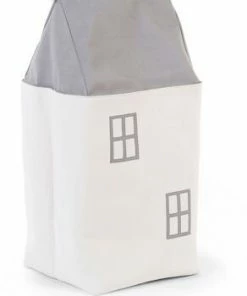 Childhome Oppbevaringsboks Hus, Grey/White 12 Childhome Oppbevaringsboks Hus, Grey/White -jollyroom Butikk TOYBHOW 3215 4a