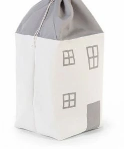 Childhome Oppbevaringsboks Hus, Grey/White 15 Childhome Oppbevaringsboks Hus, Grey/White -jollyroom Butikk TOYBHOW 3215 4b
