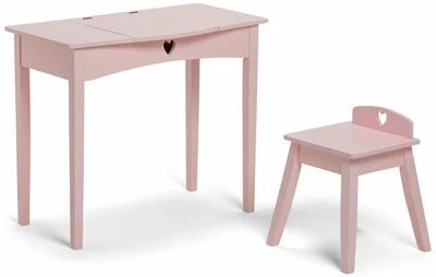 Alice & Fox Sminkebord Med Stol, Rosa 5 Alice & Fox Sminkebord Med Stol, Rosa - Bilde 5