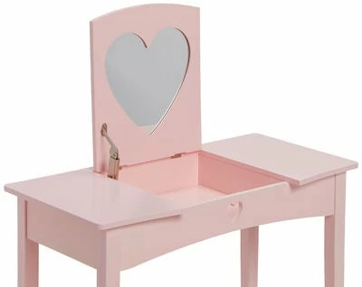 Alice & Fox Sminkebord Med Stol, Rosa 9 Alice & Fox Sminkebord Med Stol, Rosa - Bilde 9