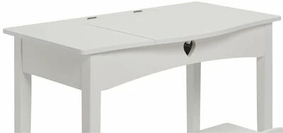 Alice & Fox Sminkebord Med Stol, Hvit 4 Alice & Fox Sminkebord Med Stol, Hvit - Bilde 4