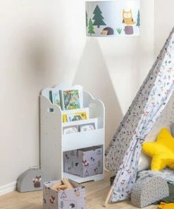 Alice & Fox Bokhylle Forest Adventure, Hvit -jollyroom Butikk TY2002A 2195 3d