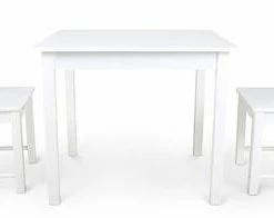 JLY Classic Bord Og 2-pack Stoler, Hvit