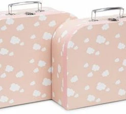 Cloudberry Castle Pappkoffert 2-pack, Rosa