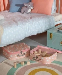 Cloudberry Castle Pappkoffert 2-pack, Rosa -jollyroom Butikk X337 B 2187 3d