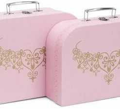 Cloudberry Castle Pappkoffert 2-pack, Pink