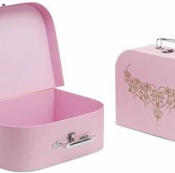 Cloudberry Castle Pappkoffert 2-pack, Pink -jollyroom Butikk X343 A 2187 3b