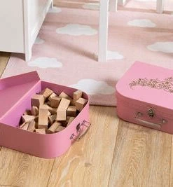 Cloudberry Castle Pappkoffert 2-pack, Pink -jollyroom Butikk X343 A 2187 3d