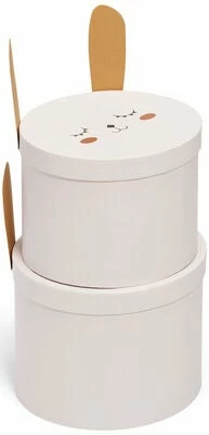 Alice & Fox Oppbevaringsbokser 2-pack Kanin, Rosa 3 Alice & Fox Oppbevaringsbokser 2-pack Kanin, Rosa - Bilde 3