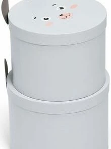 Alice & Fox Oppbevaringsbokser 2-pack Mus, Grå 8 Alice & Fox Oppbevaringsbokser 2-pack Mus, Grå -jollyroom Butikk X363 2187 4a