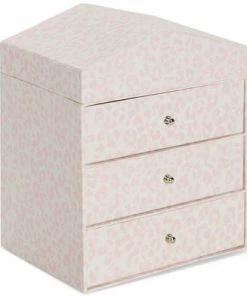 Alice & Fox Oppbevaringskasse, Pink Leopard