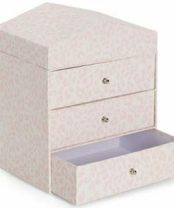 Alice & Fox Oppbevaringskasse, Pink Leopard -jollyroom Butikk X374 A 4c